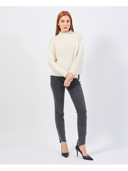 Pull col roul? Annarita N ANNARITA N | F1004YBE8207CREMA/GRIGIO